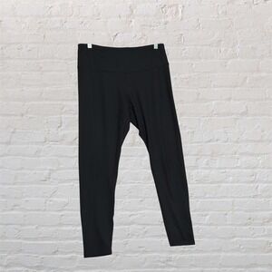 Z BY ZELLA Black High Waisted 7/8 Leggings Size Large Yoga Gym Athleisure